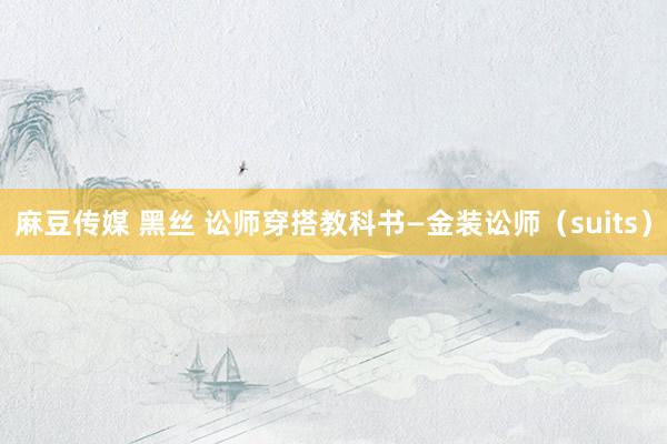 麻豆传媒 黑丝 讼师穿搭教科书—金装讼师（suits）