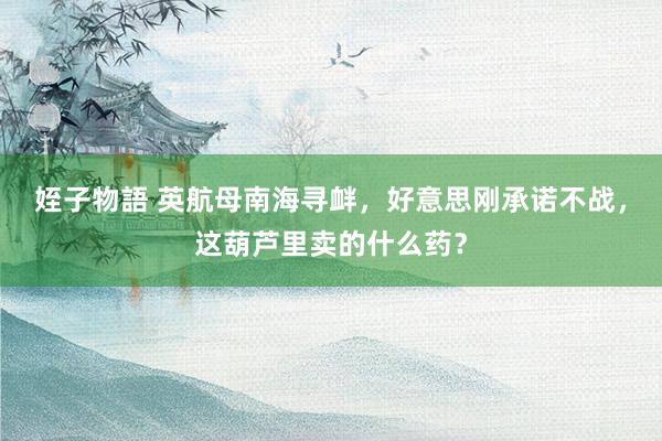 姪子物語 英航母南海寻衅，好意思刚承诺不战，这葫芦里卖的什么药？
