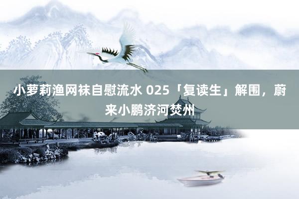 小萝莉渔网袜自慰流水 025「复读生」解围，蔚来小鹏济河焚州